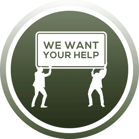 Silhouette Figures Holding 'We Want Your Help' Sign on Transparent Background - Download Free Stock Videos Pikwizard.com