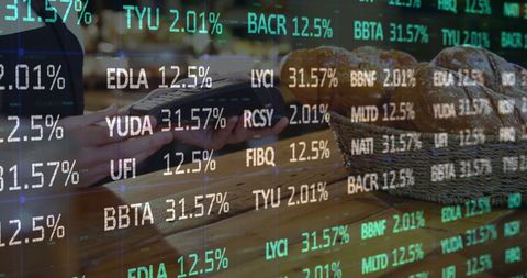 Cash Transaction with Overlaid Stock Market Data