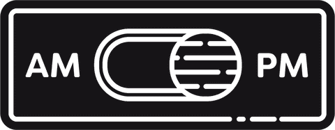 Transparent Switch Illustration with AM PM Text - Download Free Stock Videos Pikwizard.com