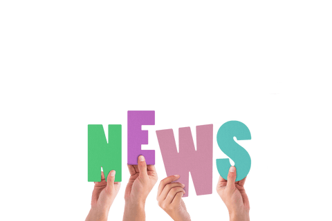 hands holding news text on transparent background - Download Free Stock Videos Pikwizard.com