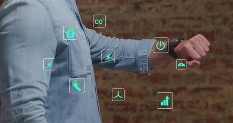 Innovative Smartwatch Displaying Eco-friendly Metrics