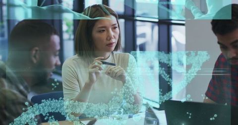 analyzing complex data in modern work environment - Download Free Stock Images Pikwizard.com