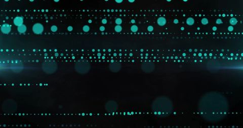 Glowing blue pixel lines on black background