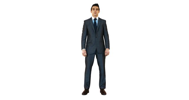 Confident Businessman in Formal Suit Standing Isolated on White Background - Download Free Stock Images Pikwizard.com