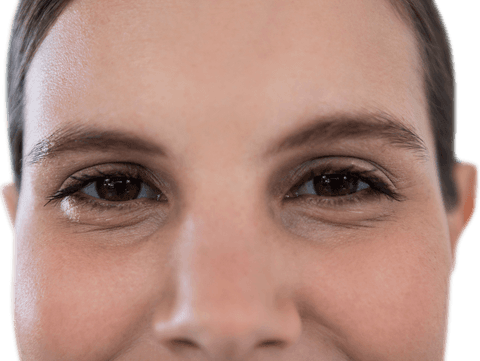 extreme close-up of woman's eyes on transparent background - Download Free Stock Videos Pikwizard.com