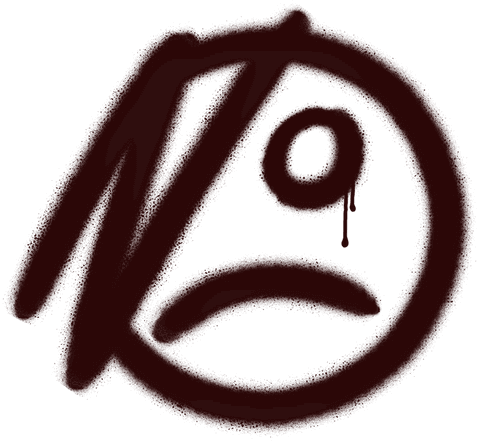 Abstract Expression of Solitude with Tear on Transparent Background