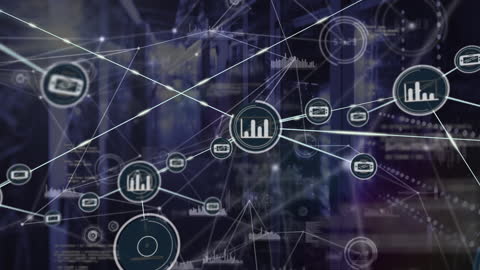 Digital Network Connections with Data Interfaces in Server Room