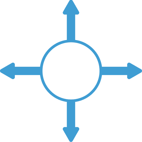 blue circular arrows sign on transparent background - Download Free Stock Videos Pikwizard.com