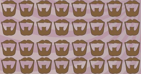 seamless men's brown beards pattern with rotating pink stripes - Download Free Stock Images Pikwizard.com