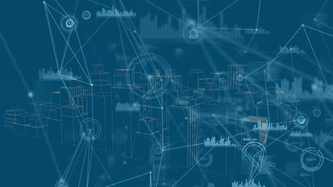 Digital City Network with Data Connections and Graphs