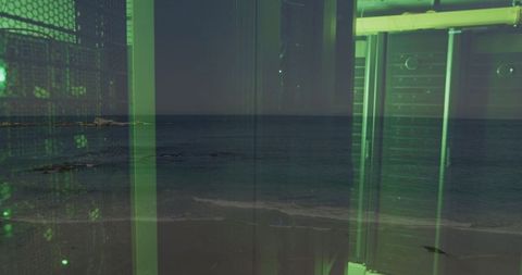 Industrial Coastal Structure Meeting Ocean