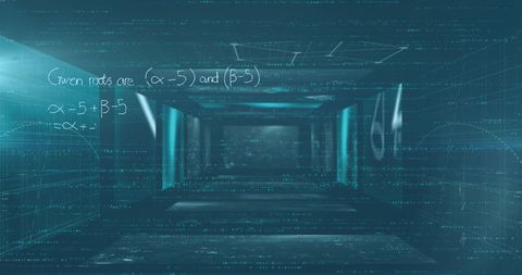 Mathematical Equations on Digital Interface Background - Download Free Stock Images Pikwizard.com