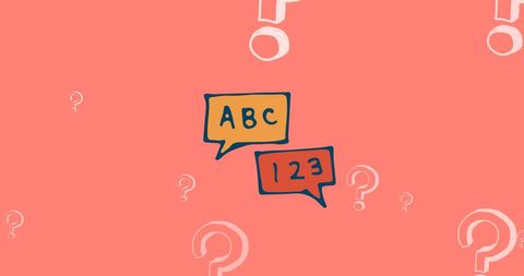 Question Marks and Speech Bubbles on Pink Background - Download Free Stock Images Pikwizard.com
