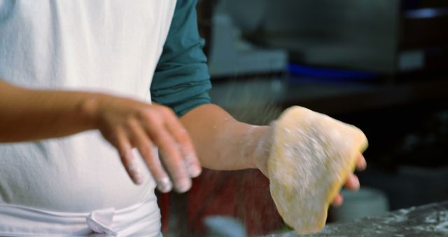 Baker Preparing Dough in Professional Kitchen - Download Free Stock Images Pikwizard.com