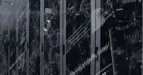 futuristic data center with virtual digital data flow illustrations - Download Free Stock Images Pikwizard.com