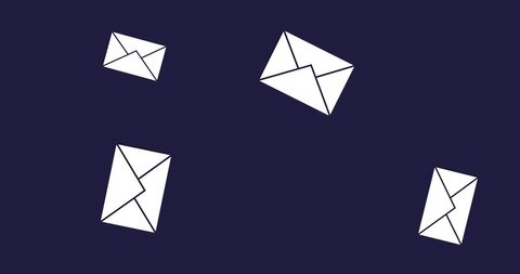 Digital Communication and Technology Concept with Floating Envelopes - Download Free Stock Images Pikwizard.com