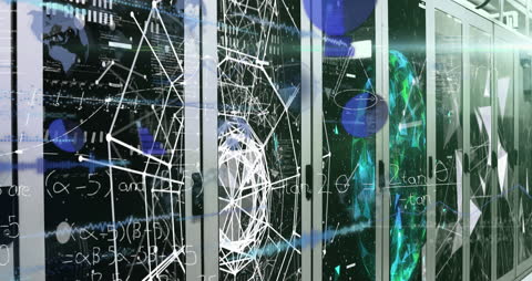 Digital Data Processing in Modern Server Room Setup