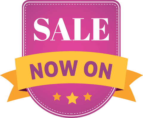 Vibrant Sale Now On Banner on Transparent Background for Promotions