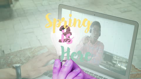 Surgeons in Operating Room with Waving Spain Flag Animation