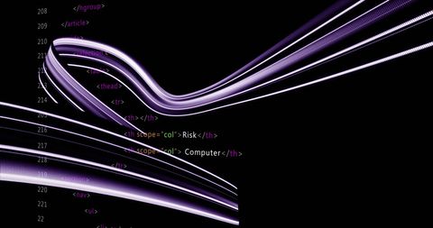 Abstract Digital Interface with Dynamic Data Stream - Download Free Stock Images Pikwizard.com