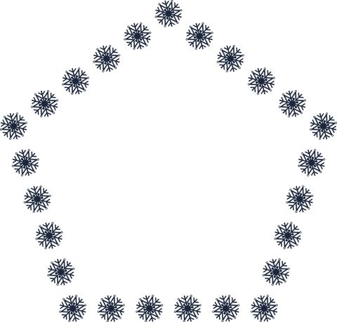Geometric Snowflake Circle Design PNG on Transparent Background - Download Free Stock Videos Pikwizard.com