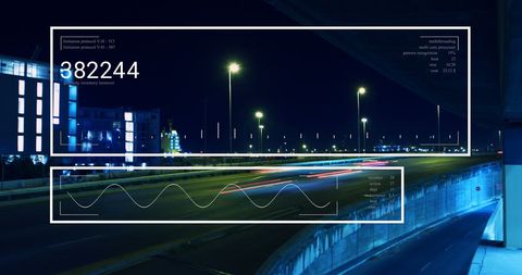 Digital Interface with Data Analytics Over Cityscape