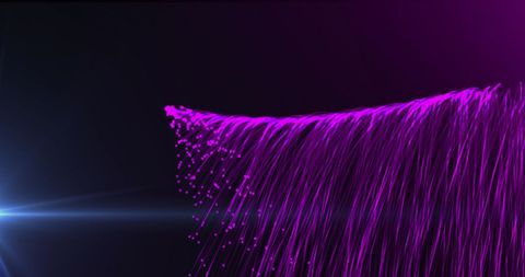 Glowing Purple Light Trails on Dark Expansive Background - Download Free Stock Images Pikwizard.com