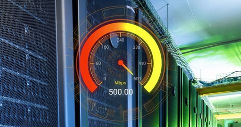 High-Speed Data Connectivity in Modern Server Room