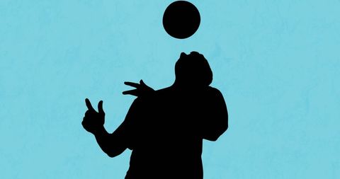 Dynamic Football Player Silhouette Engaging Sport Illustration - Download Free Stock Images Pikwizard.com