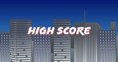 Retro Video Game High Score Graphics