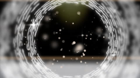 Abstract Digital Tunnel in Futuristic Cyberspace