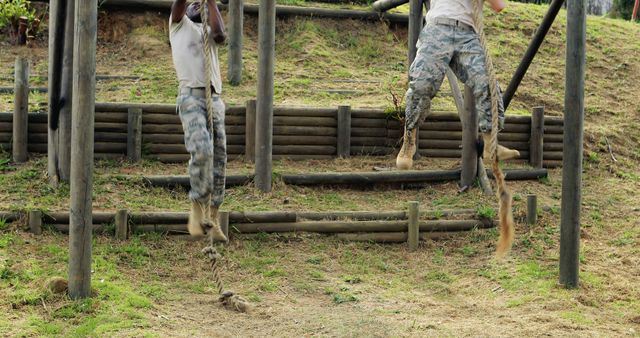 Soldiers Training on Obstacle Course - Download Free Stock Images Pikwizard.com