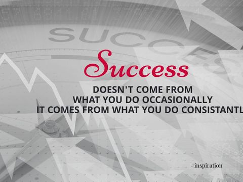 Motivational Quote on Success with Growth Symbolism - Download Free Stock Templates Pikwizard.com