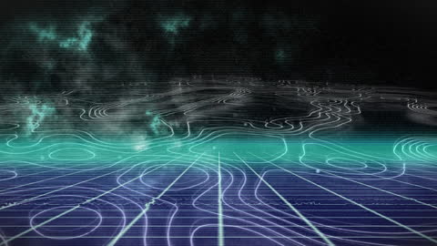 Abstract Digital Animation with Moving White Dots