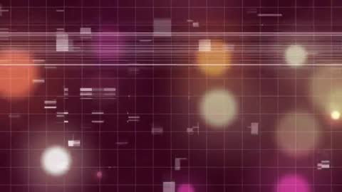 Futuristic Digital Grid with Bokeh Light Overlay