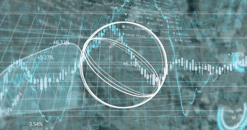 Digital Financial Stock Market Data with Abstract Overlay - Download Free Stock Images Pikwizard.com