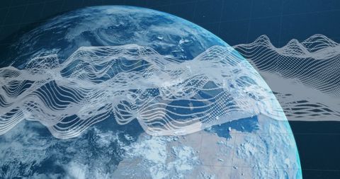 Abstract Global Technology Concept with Digital Interface - Download Free Stock Images Pikwizard.com
