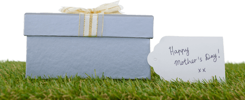 Transparent Mother's Day Gift Box with Tag on Grass - Download Free Stock Videos Pikwizard.com