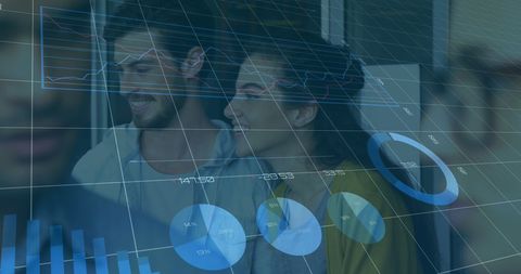 Business Professionals Analyzing Data Statistics Visualization - Download Free Stock Images Pikwizard.com