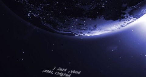 Earth in Shadow with Stars in Space - Download Free Stock Images Pikwizard.com