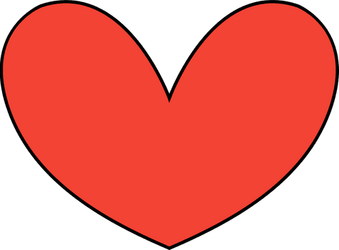 Red Heart Icon with Transparent Background and Bold Outline - Download Free Stock Videos Pikwizard.com