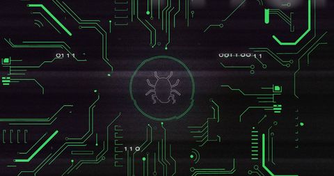 cybersecurity threat symbol and circuit integration - Download Free Stock Images Pikwizard.com