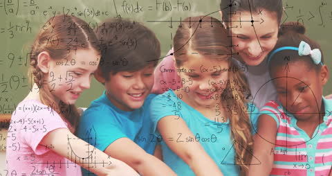 Diverse Children Learning Mathematics with Teacher