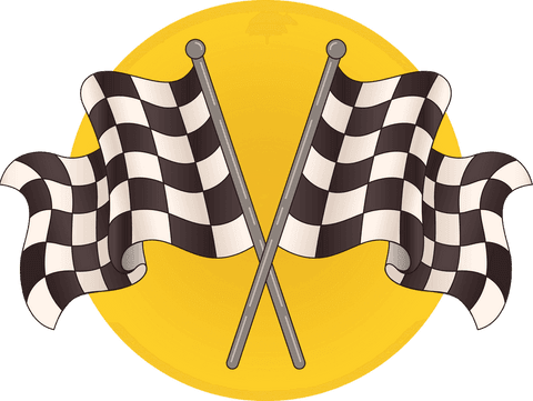 Checkered Flags Crossed Competition Icon with Transparent Background - Download Free Stock Videos Pikwizard.com