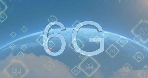 6g holographic globe showing global connectivity and futuristic network signals overlay
