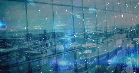 Digital Data Processing Visualization on Glass