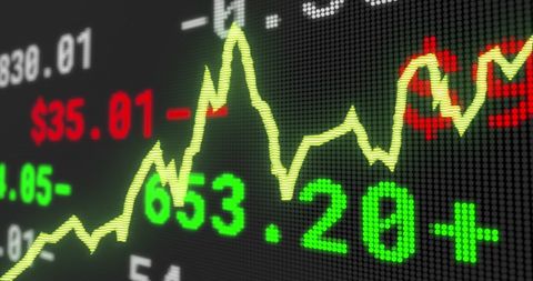 Financial Stock Rates Technology Digital Interface