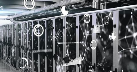 Digital data processing over network servers with graphical overlay