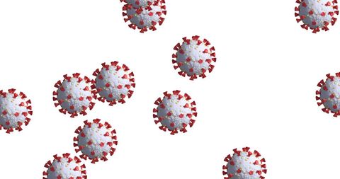 Seamless Pattern of Macro Coronavirus Cells