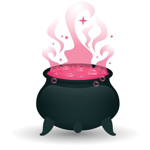 enchanting cauldron with magical pink brew - Download Free Stock Templates Pikwizard.com